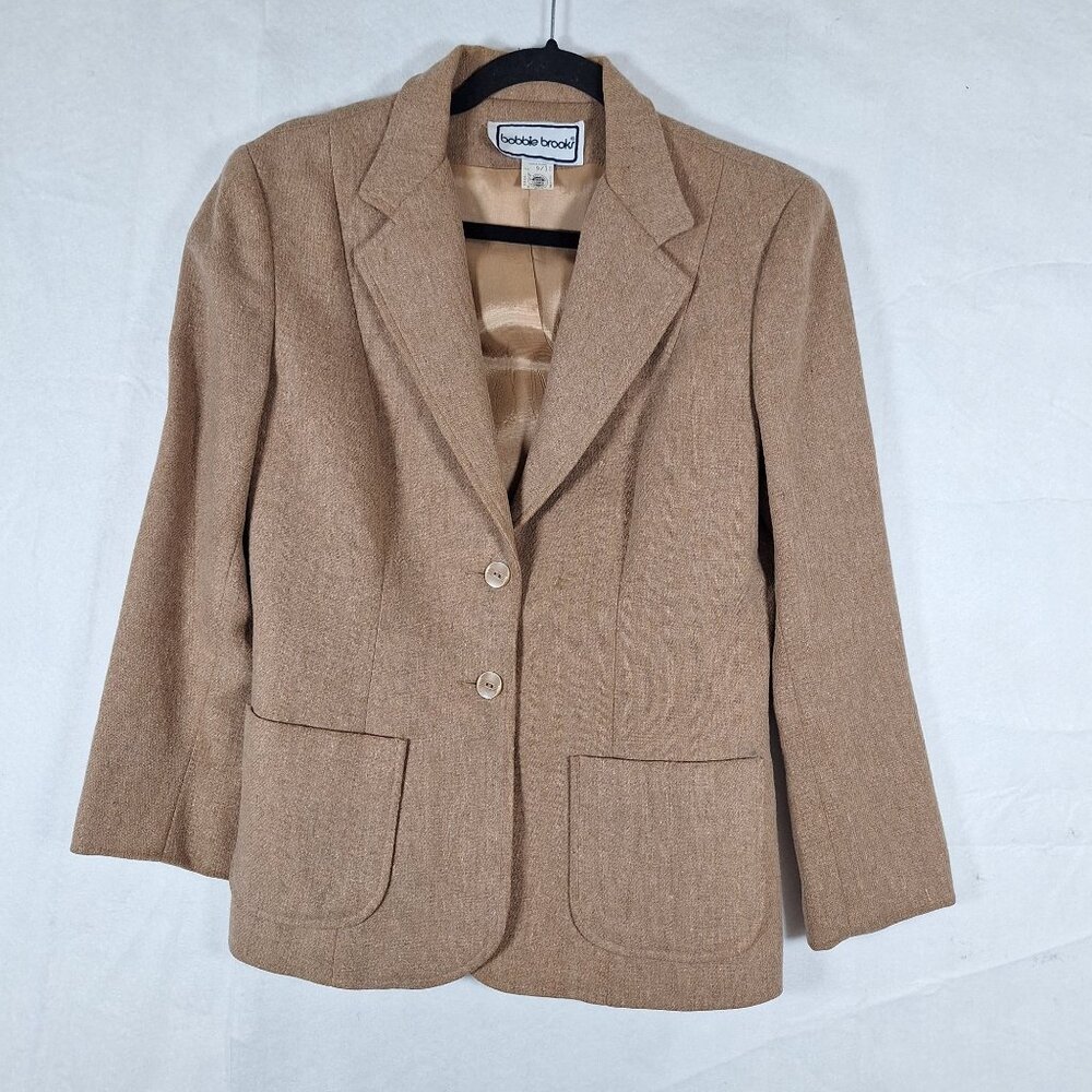Vintage Bobbie Brooks Camel Brown Womens Blazer 9/10